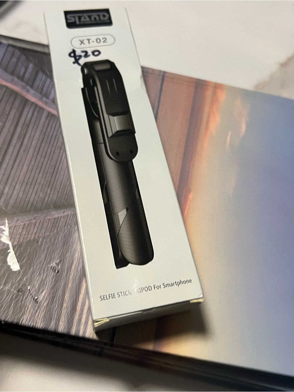 Stampd Black XT-02 Selfie Stick Tripod with Phone Clamp
